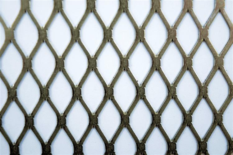 Expanded Metal with diamond shaped mesh